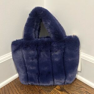 Faux fur handbag